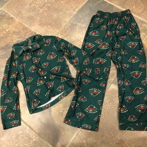 Minnesota Wild youth pajama set